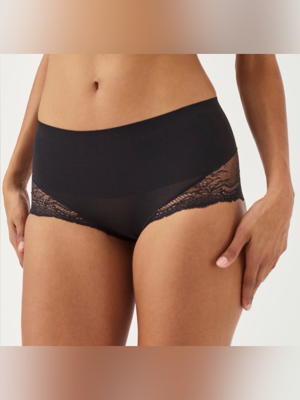 Elegant Black Lace Shapewear Panties